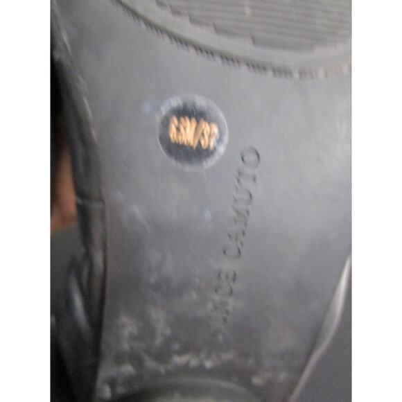 EUC! Vince Camuto Black Leather & Patent Square Cap Toe Ballet Flats Women 6.5 M - Picture 9 of 10